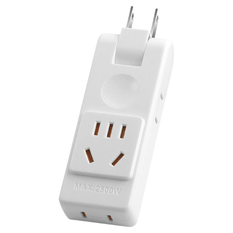 超薄插座转换器180°旋转插头一转四沙发后缝隙二孔扩展转换插头