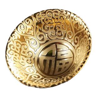 金福杯鎏金茶杯主人杯高档个人专用茶盏斗笠杯品茗杯养生茶碗单杯