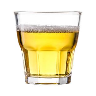 20只钢化玻璃杯子商用八角啤酒杯家用白酒杯二两100ml小四方水杯