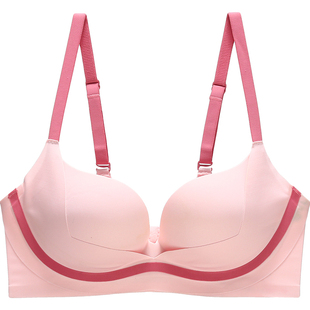 六只兔子小聚蛋少女粉内衣女小胸聚拢显大收副乳软支撑无钢圈文胸