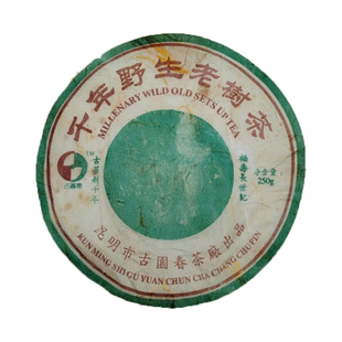 2006年千年野生老树茶沱茶250g昆明纯干仓云南茶叶大叶茶普洱茶沱