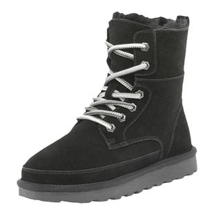 星期六毛里棉靴冬季雪地靴绑带厚底短靴女靴子SS2411A221