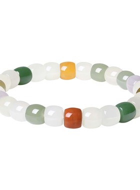 周大生转珠阁天然和田玉手串手链