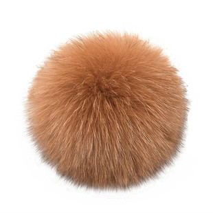超大真狐狸毛球帽顶配件服饰diy鞋皮草貉子毛毛球按扣别针拆卸女