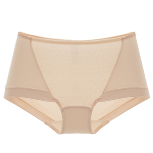 依曼丽精美蕾丝女内裤舒适透气中腰提臀收腹平角裤