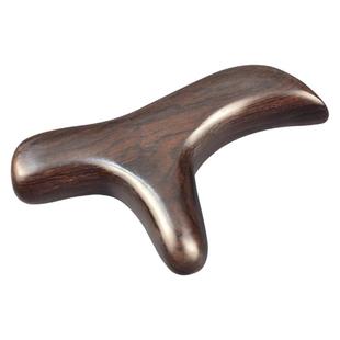 黑檀木足底按摩器足疗三角雀脚底刮痧身体经络拔筋棒点穴位按摩棒