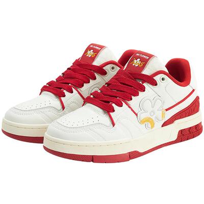 We Flower小花鞋国潮品牌板鞋春季穿搭幸运红休闲鞋