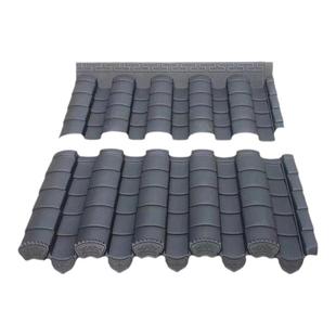 仿古青瓦片屋檐装饰塑料瓦拼接一体屋顶徽派拼接瓦建筑加厚树脂瓦