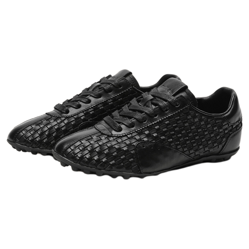 MILLIE'S/妙丽2025秋季新款编织小众百搭高级系带低帮德训板鞋女