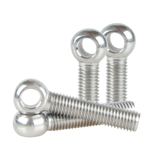 304不锈钢活节螺栓活结接鱼眼螺丝钉带孔螺栓杆M5M6M8M10M12-M30