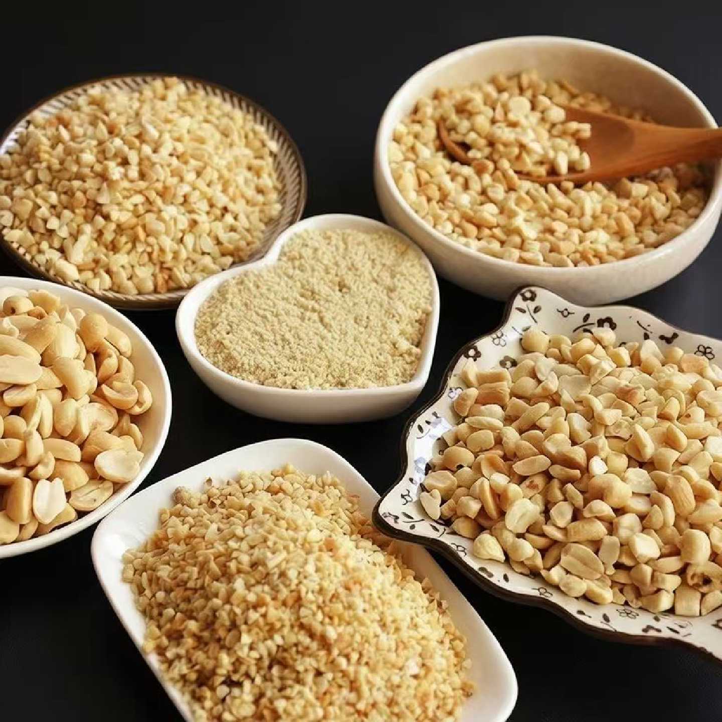 花生碎冰粉专用火锅蘸料烘烤熟原味花生仁花生粒牛轧糖