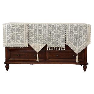 复古蕾丝桌旗茶几茶桌桌巾垫布茶台美式田园风镂空长条级感茶席