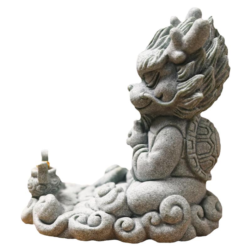 武当山灵龙香台龙头香摆件