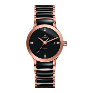 RADO雷达官网正品晶萃系列陶瓷镶钻机械机芯手表