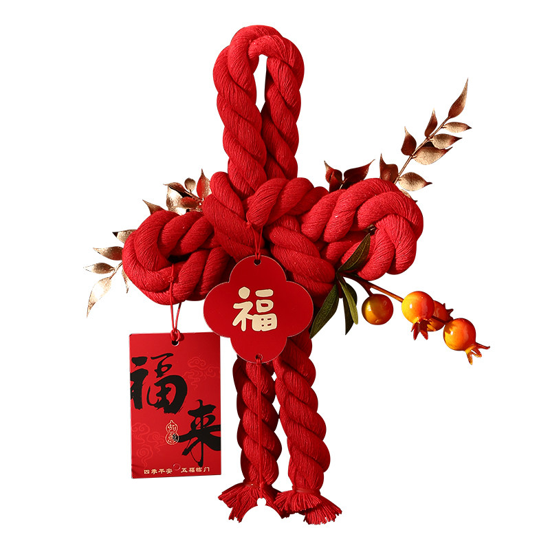 新年福字万字结入户门口挂件年味装饰2027新款中国结红色喜庆门挂