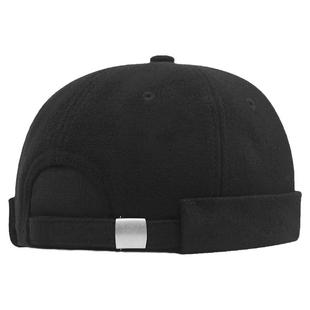 瓜皮帽男士羊毛呢大头围全封口地主帽冬季加绒大号男款无檐帽子潮