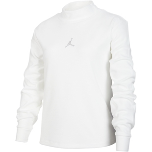 耐克乔丹大童时尚企领长袖上衣冬季女童加绒休闲JORDAN IV2807