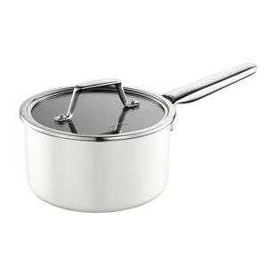 德世朗珐琅奶锅婴儿宝宝辅食锅健康无涂层多功能蒸煮一体牛奶锅