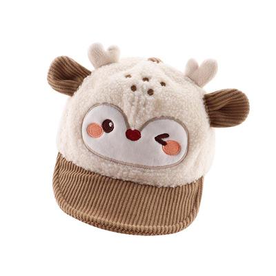 宝宝帽子秋冬新款婴儿男童鸭舌帽