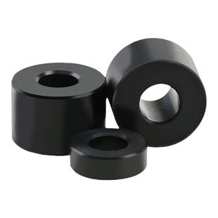 POM塑料垫圈加厚平垫空心套管隔离柱黑色树脂赛钢螺丝间隔M3-M10