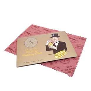 原装英国泰通擦金布拭金布 麂皮绒中号K金黄金器增亮去污保养布