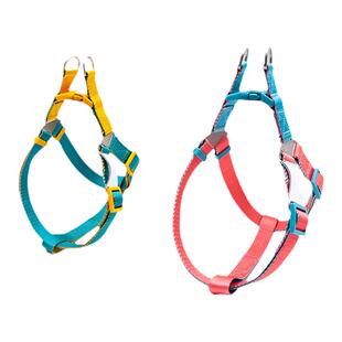 UNMIXED撞色牵引绳胸背项圈单拖带猫狗链子外出牵引绳泰迪柯基遛