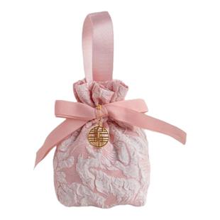 伴手礼喜糖袋缎面布袋子婚礼结婚专用手提喜糖袋包装糖果袋喜糖盒