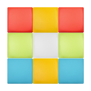 专业心理宣泄墙咨询室玩具击打单片可组合彩色自粘背景防撞软包墙