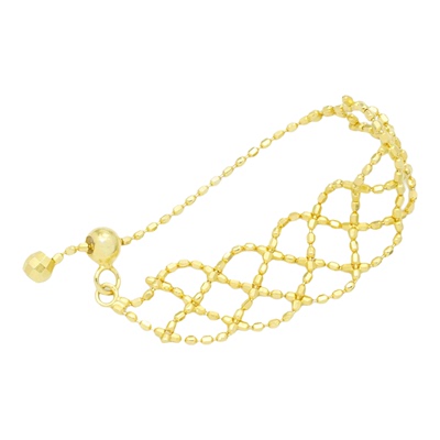 18k金蕾丝编织戒指小众独特设计