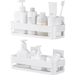 卫生间置物架壁挂吸盘洗手间洗漱台墙上厕所浴室架子免打孔收纳架