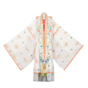 花朝记｜繁花琳琅｜宋制礼服｜印金填彩｜霞帔大袖衫百迭裙三裥裙