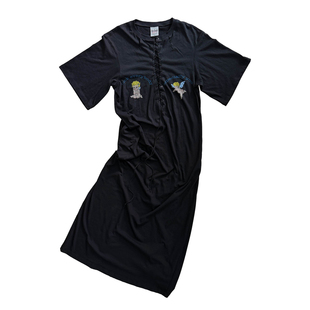 FOURFORTY ANGEL FU*K LONG DRESS 居家出街机场 天使绑带连衣裙
