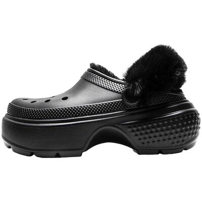 【自营】Crocs卡骆驰雪屋加绒洞洞鞋男女新款棉拖鞋厚底鞋208546