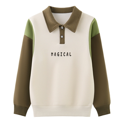 儿童卫衣春秋款POLO领上衣