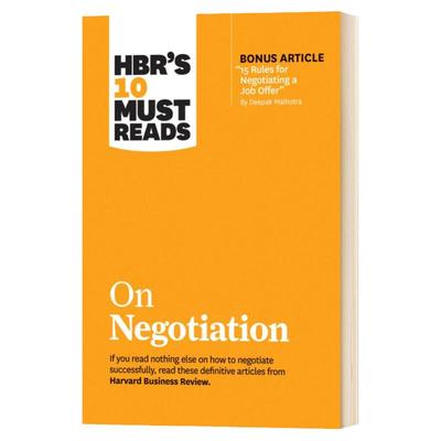 哈佛商业评论管理必读 商务谈判 英文原版 HBR's 10 Must Reads on Negotiation 英文版 Harvard Business Review进口原版英语书籍