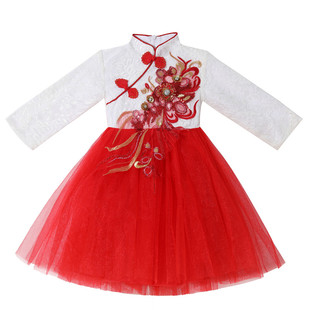 儿童春晚演出服女童中国风诗词朗诵大合唱表演服男童唐装民乐演出