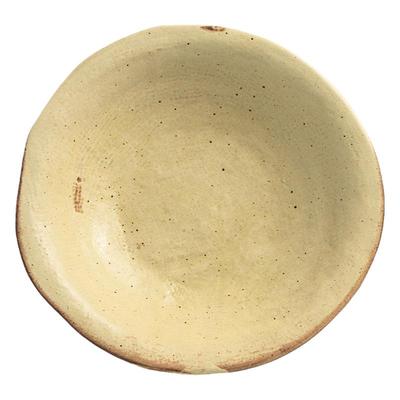 手工粗陶草帽盘诧寂风餐具盘子