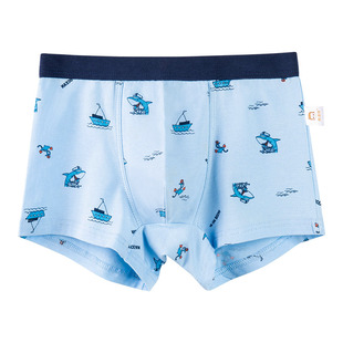儿童内裤男夏天薄款男童夏季薄平角裤纯棉男孩中大童四角冰丝短裤