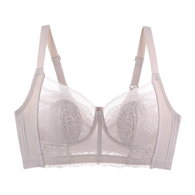 兔耳朵内衣大胸显小胸女薄款防下垂聚拢收副乳罗丽丝文胸罩无钢圈