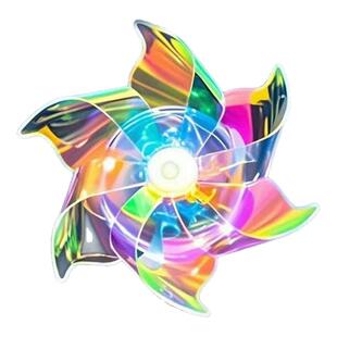 新款电动车发光摆件小风车旋转风能摩托车LED装饰氛围灯创意礼品