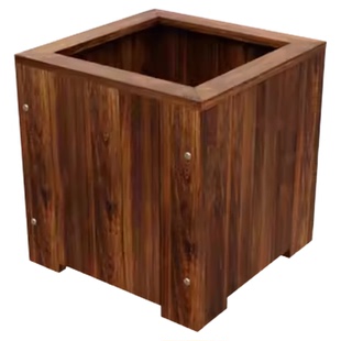 室内阳台可移动花箱户外碳化花盆庭院带轮子种植箱室外种菜专用箱