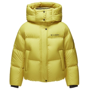 坦博尔儿童羽绒服25秋冬新款短款男童女童可脱帽时尚加厚泡芙外套