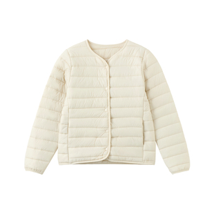 快鱼2025冬新款女士轻薄排骨棉服修身内胆防寒保暖显瘦百搭棉袄女