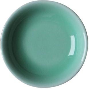 瓯江龙泉青瓷醋碟家用陶瓷3英寸蘸酱碟子3.5/4英寸味碟素面调味碟