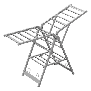 2025新款晾衣架落地折叠室内阳台家用晒被子神器加厚加粗晒衣架