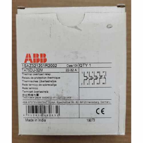 议价原装ABB热过载继电器  TA75DU-32M   (22-32A)