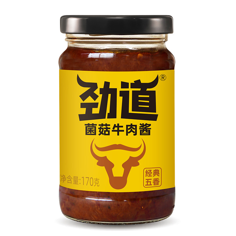 【0添加防腐剂】仲景劲道菌菇牛肉酱暴下饭菜拌饭拌面酱学生佐餐