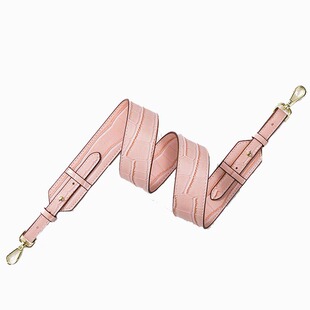 鳄鱼纹真皮包带配件背包带替换单肩带包包肩带斜挎包袋子宽肩带带