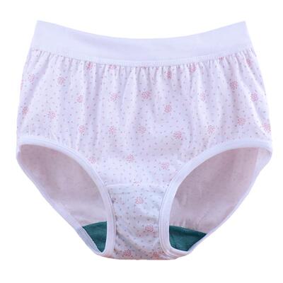 ab内裤女纯棉高宽腰印花三角裤