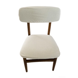 实木分体式餐椅套侘寂风餐厅椅座套罩保护套弹力通用分离式椅背套